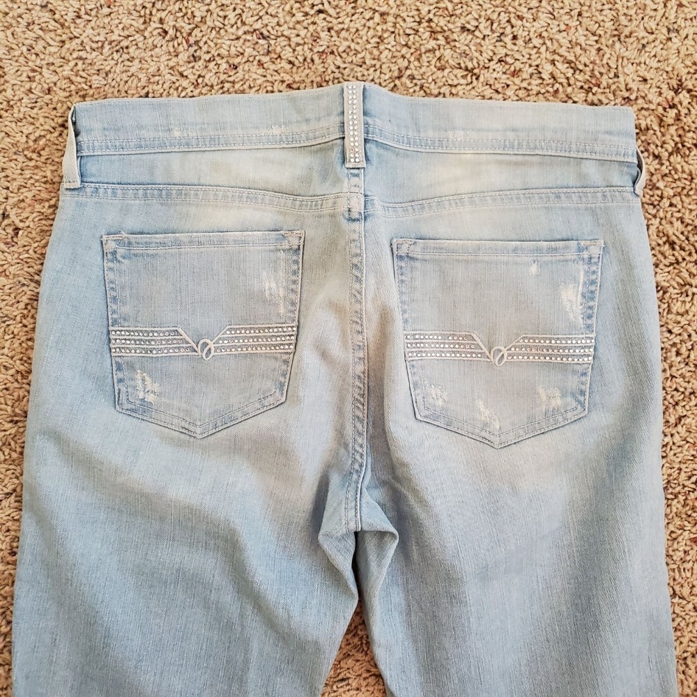 Bebe Rhinestone Jeans 29